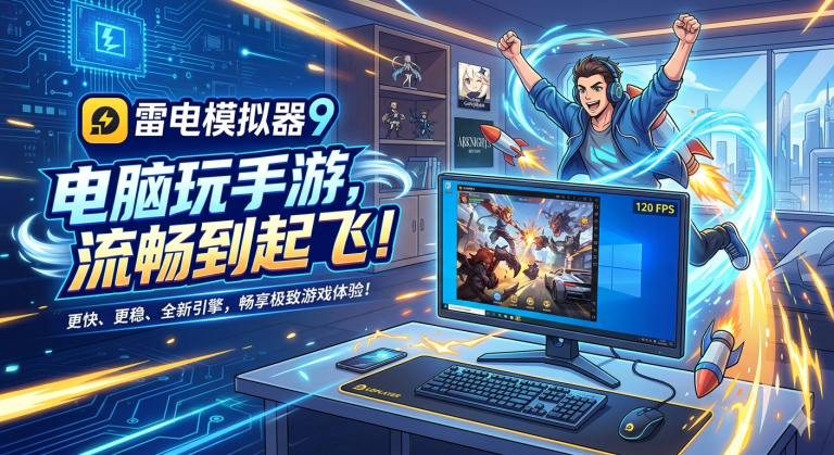 雷电模拟器9：电脑玩手游，流畅到起飞！