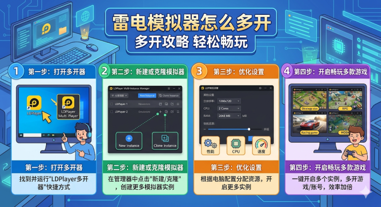 雷电模拟器怎么多开